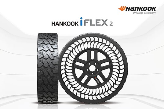Hankook Tire exhibe el concepto de llanta futurista sin aire i-Flex en Defense & Security Expo Korea 2022