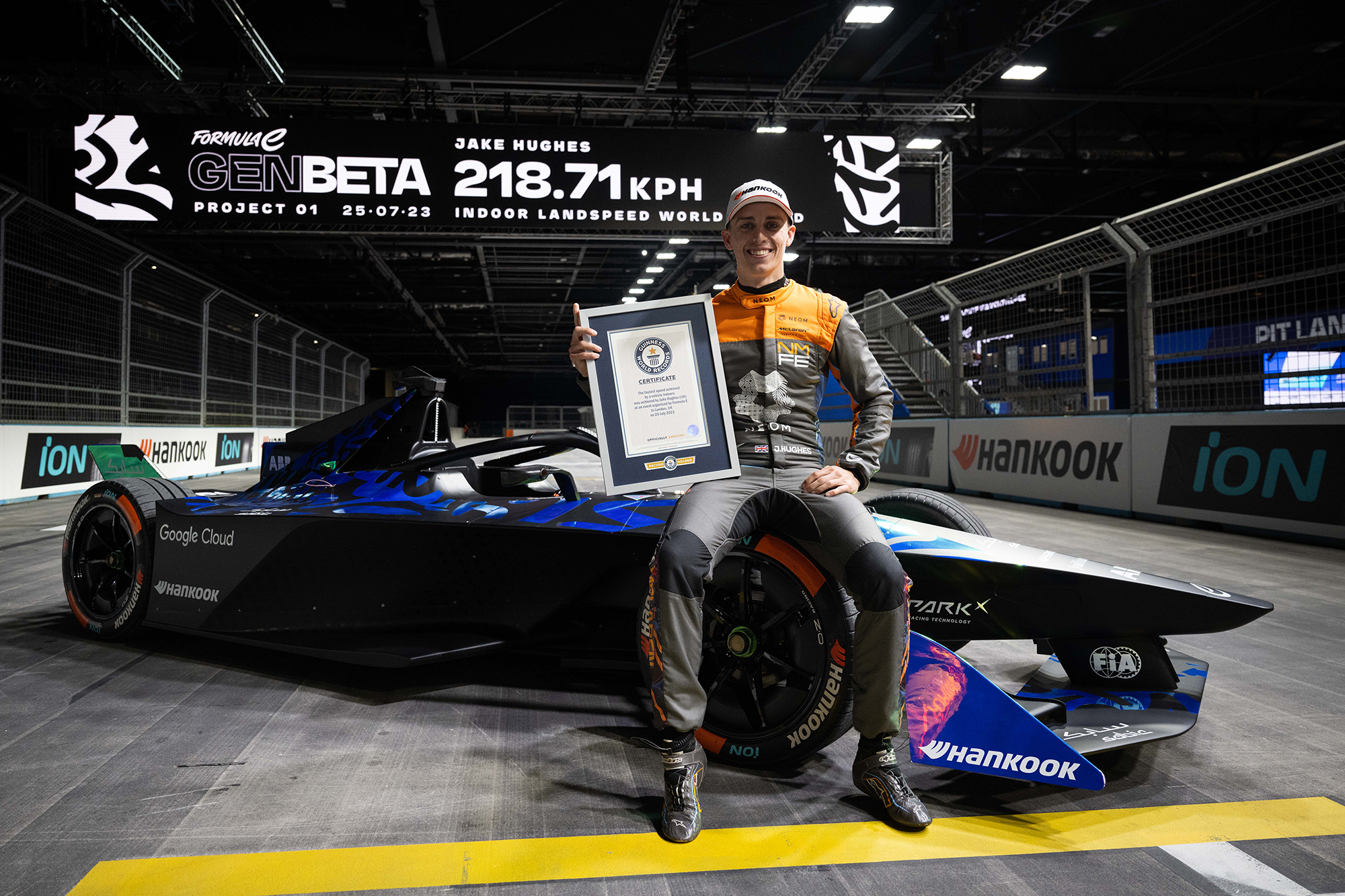 La Fórmula E bate récord de velocidad con llantas Hankook y ocupa su lugar en el Libro Guinness de los Récords