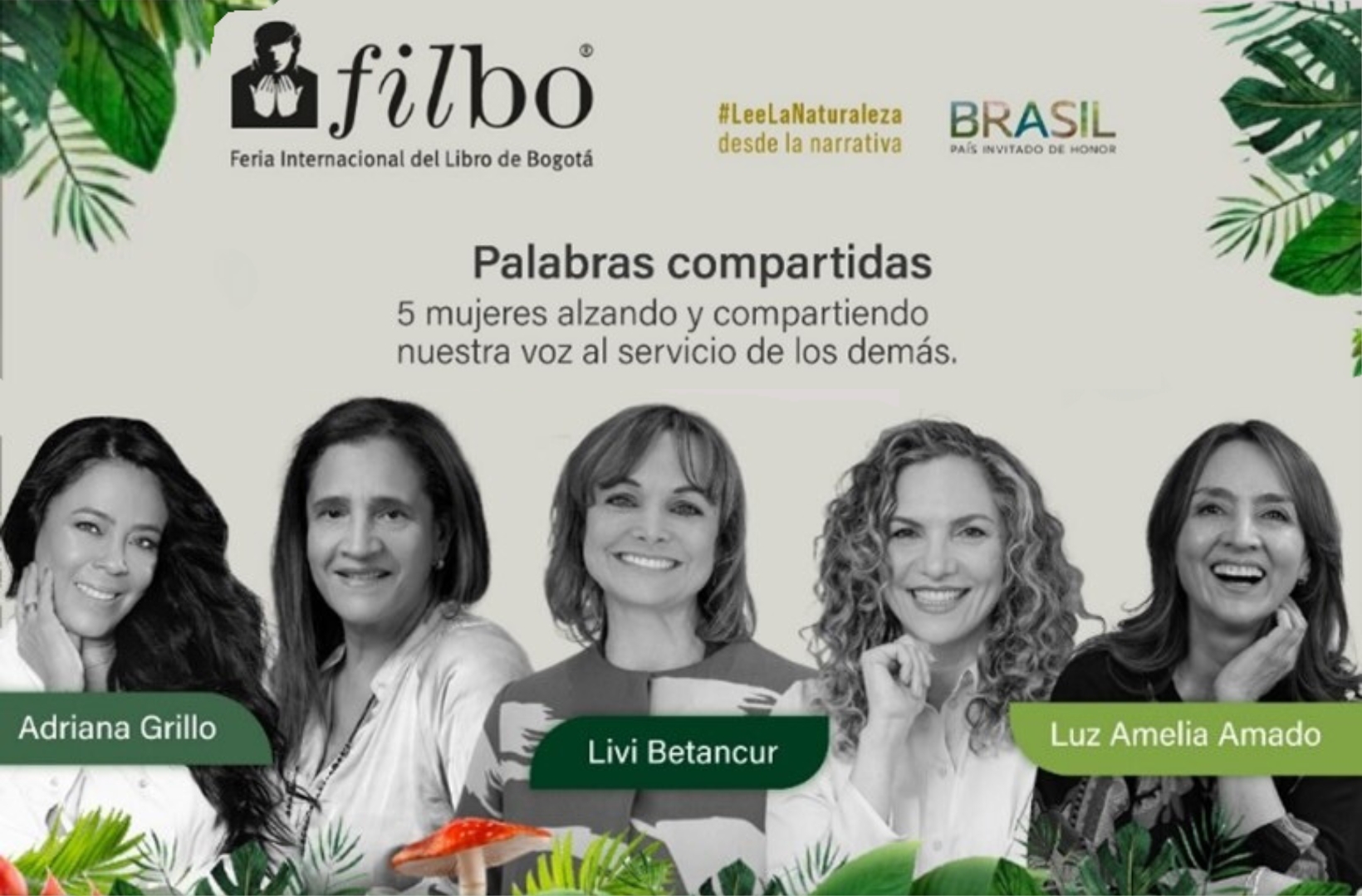 Palabras Compartidas, 5 mujeres compartiendo su voz al servicio de los demás.