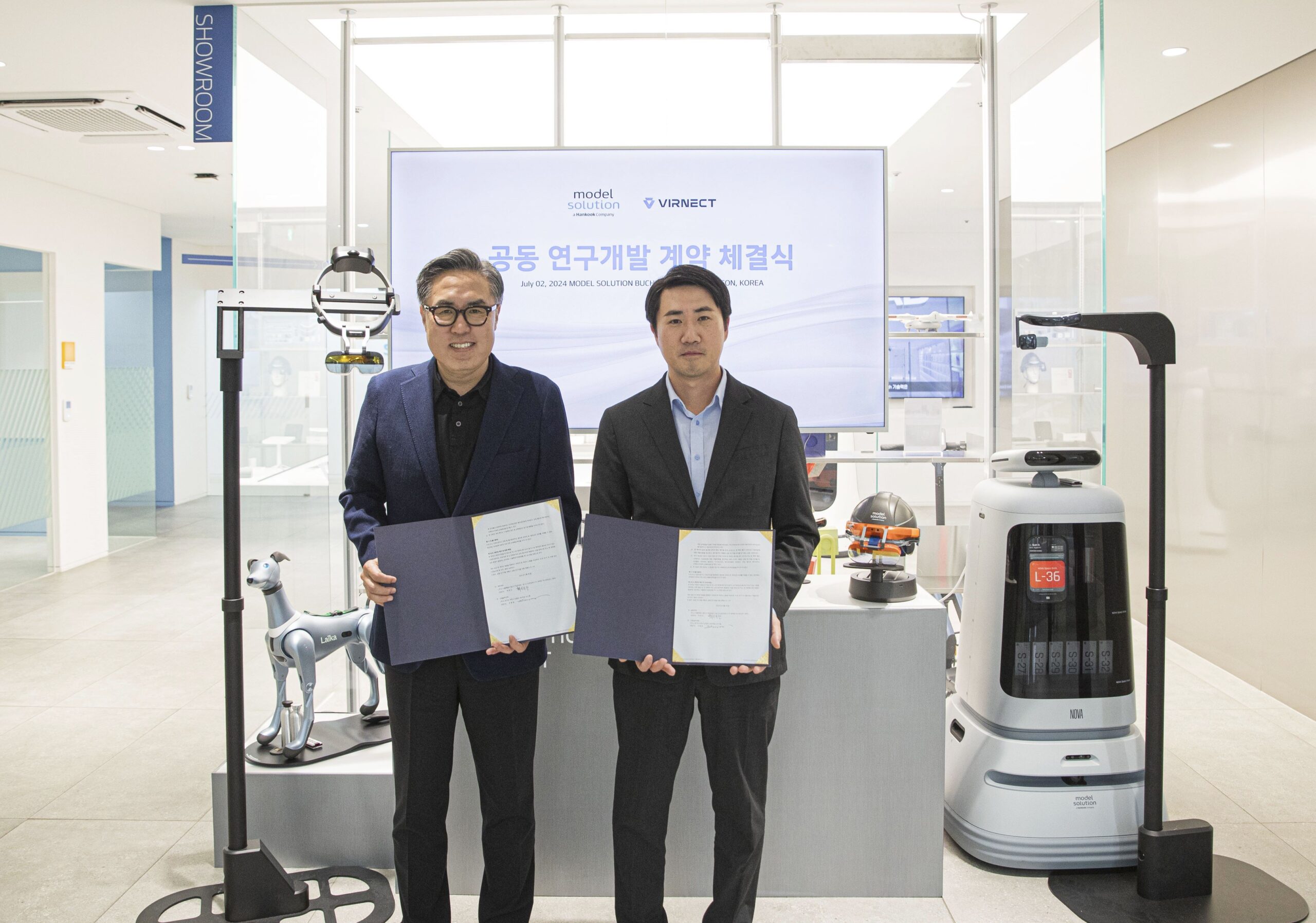 Model Solution, empresa filial de Hankook, acuerda con Virnect el desarrollo conjunto de gafas de realidad aumentada (RA)