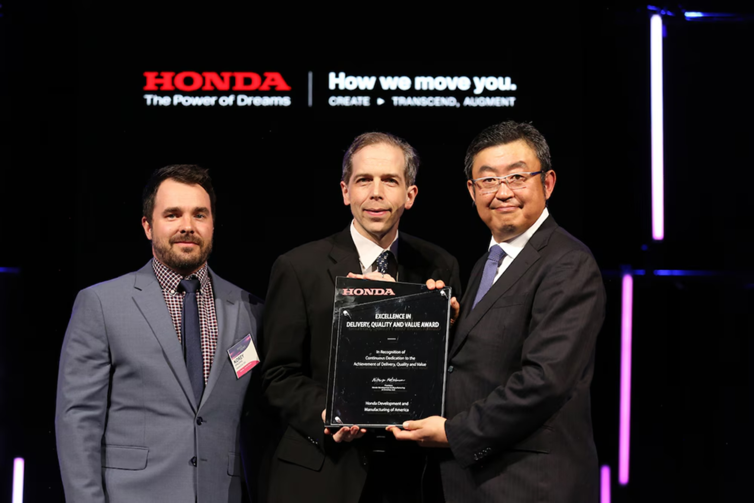 Honda premia a Hankook Tire North América con dos premios a proveedores de producción en masa en 2023