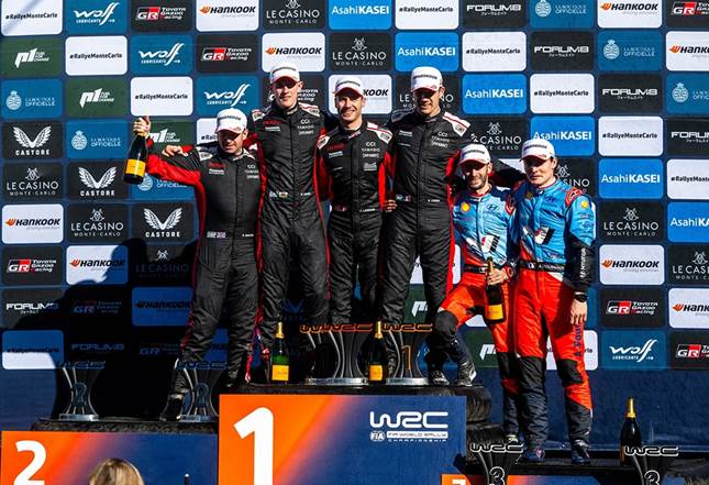 El Rallye Monte Carlo, la prueba inaugural de la temporada 2025 del WRC patrocinada por Hankook Tire, concluye de forma espectacular