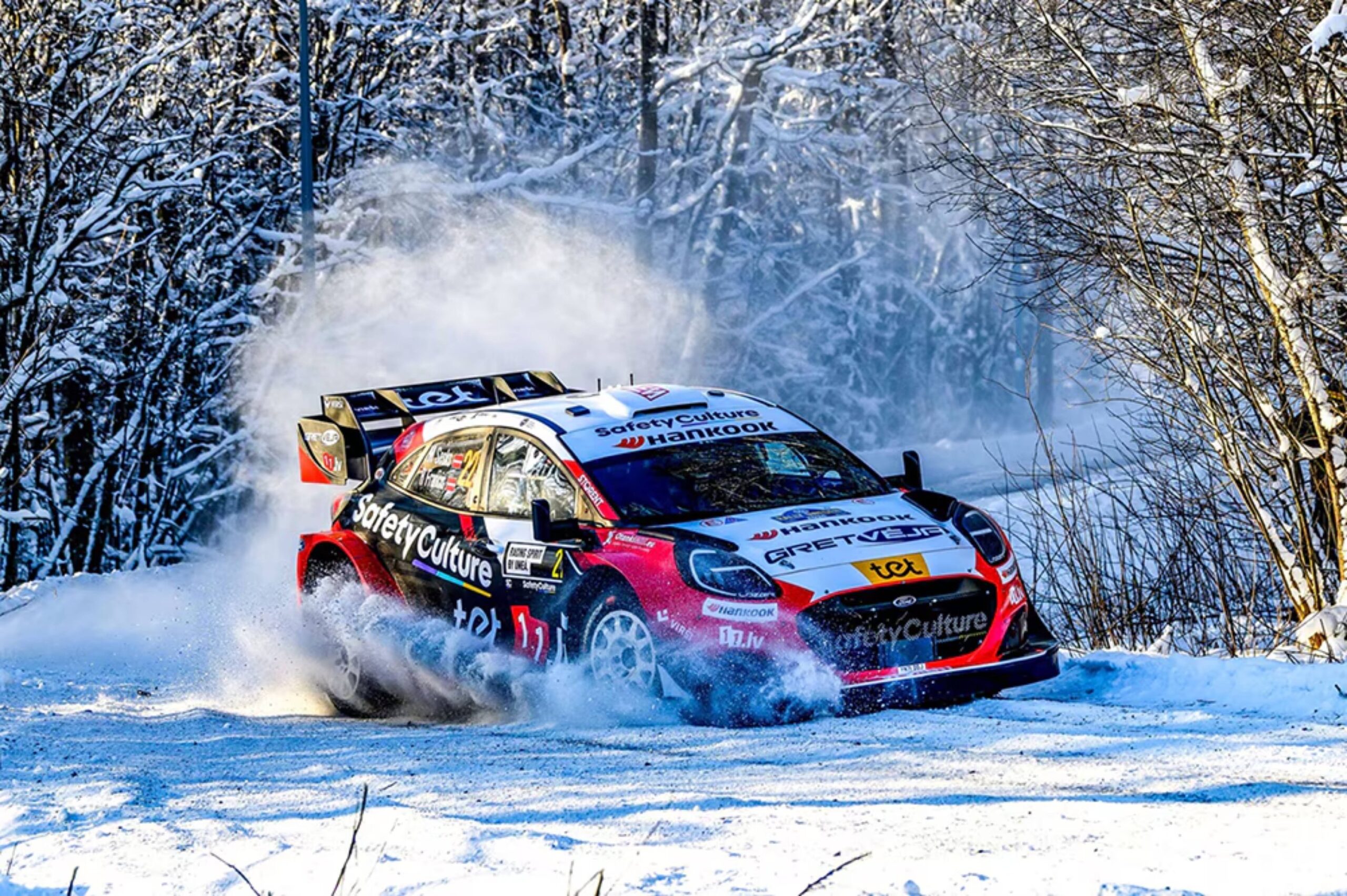 La tecnología probada de llantas de rally de primer nivel de Hankook, respalda la finalización segura del Rally de Suecia en medio de implacables condiciones de nieve y hielo.